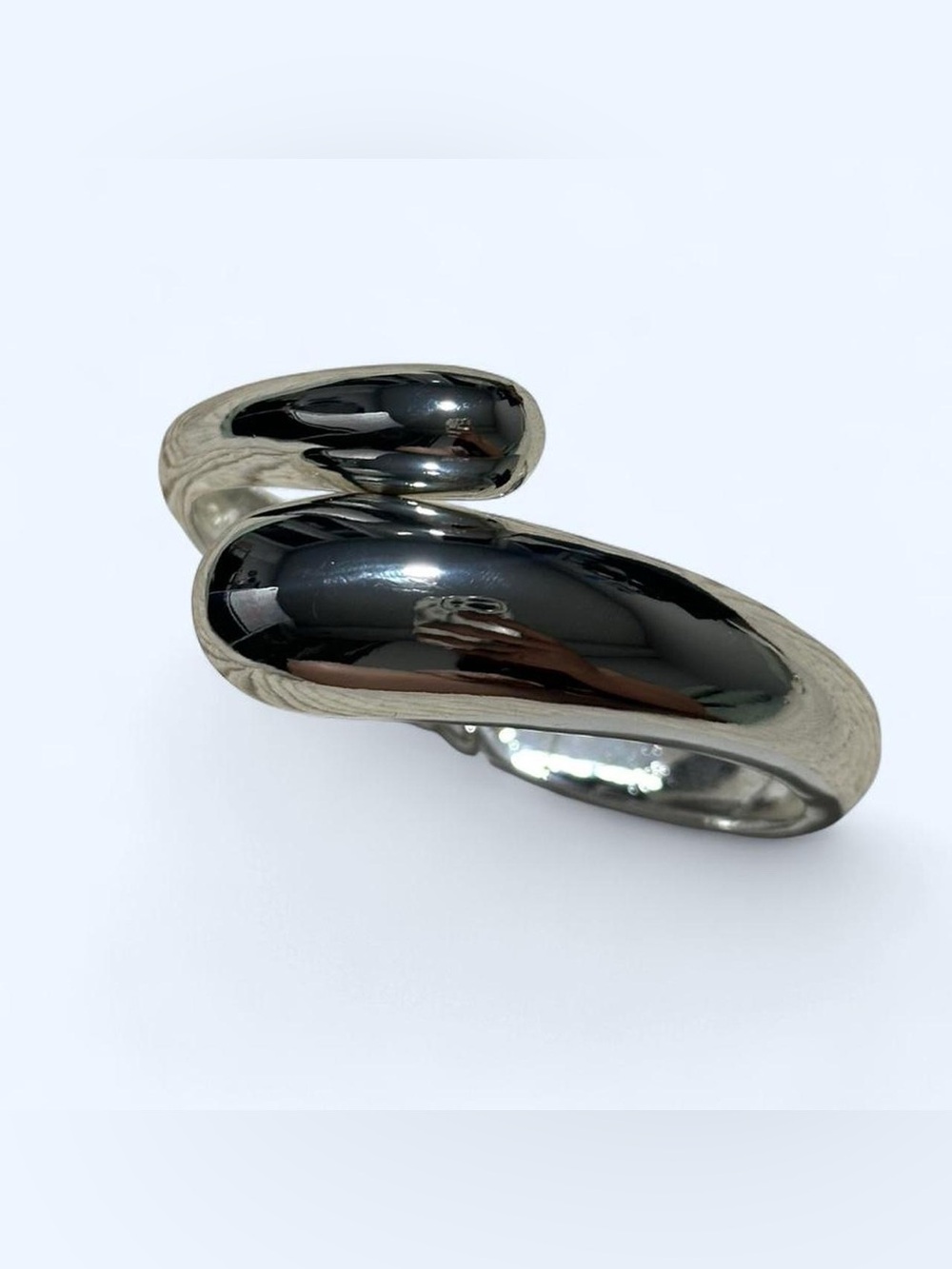 Silver Sculptural Cuff Bracelet brand new